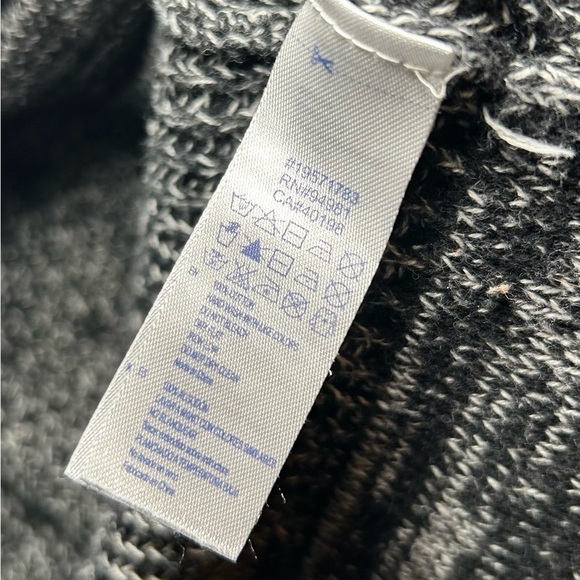 FOREVER 21 Marled Front-Pocket Button Cardigan- Black/White Size Small - Picture 6 of 6